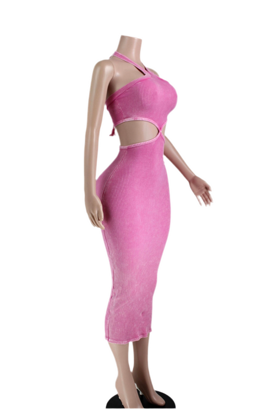 Bubblegum Halter Dress🫧
